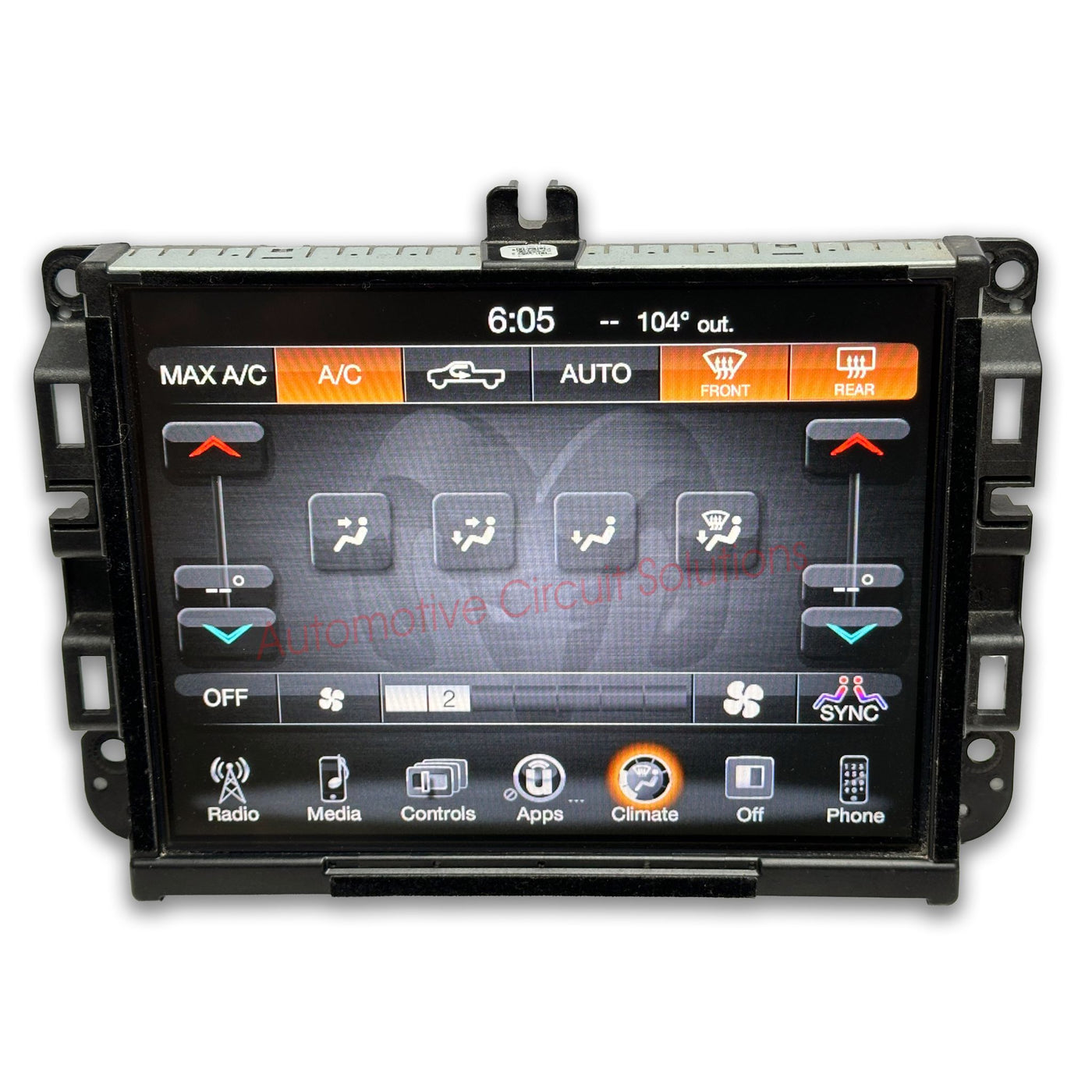 2017-2020 Dodge Ram Chrysler Jeep Uconnect LCD Radio Touch-Screen DISPLAY REPAIR SERVICE Display repair service Automotive Circuit Solutions 