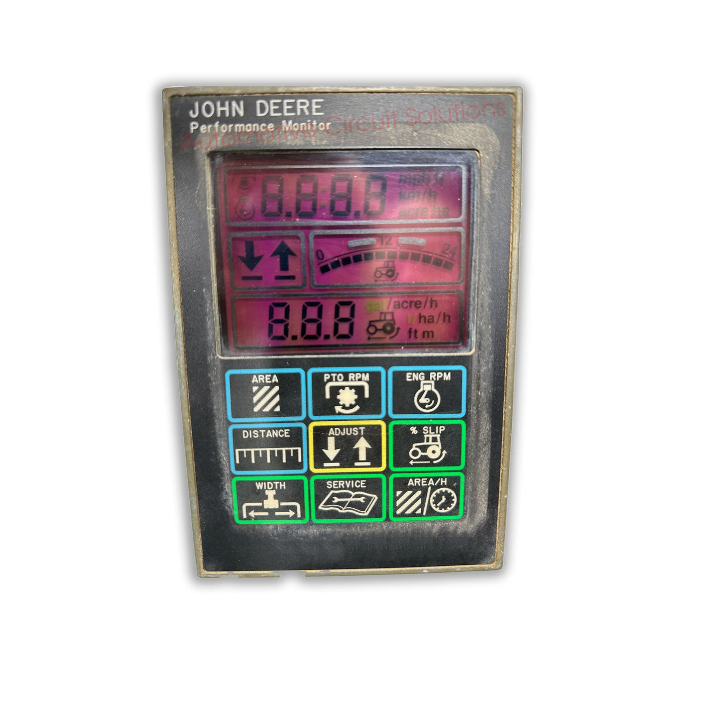 John Deere Performance IntelliTrak Monitor Display REPAIR SERVICE Display repair service Automotive Circuit Solutions 