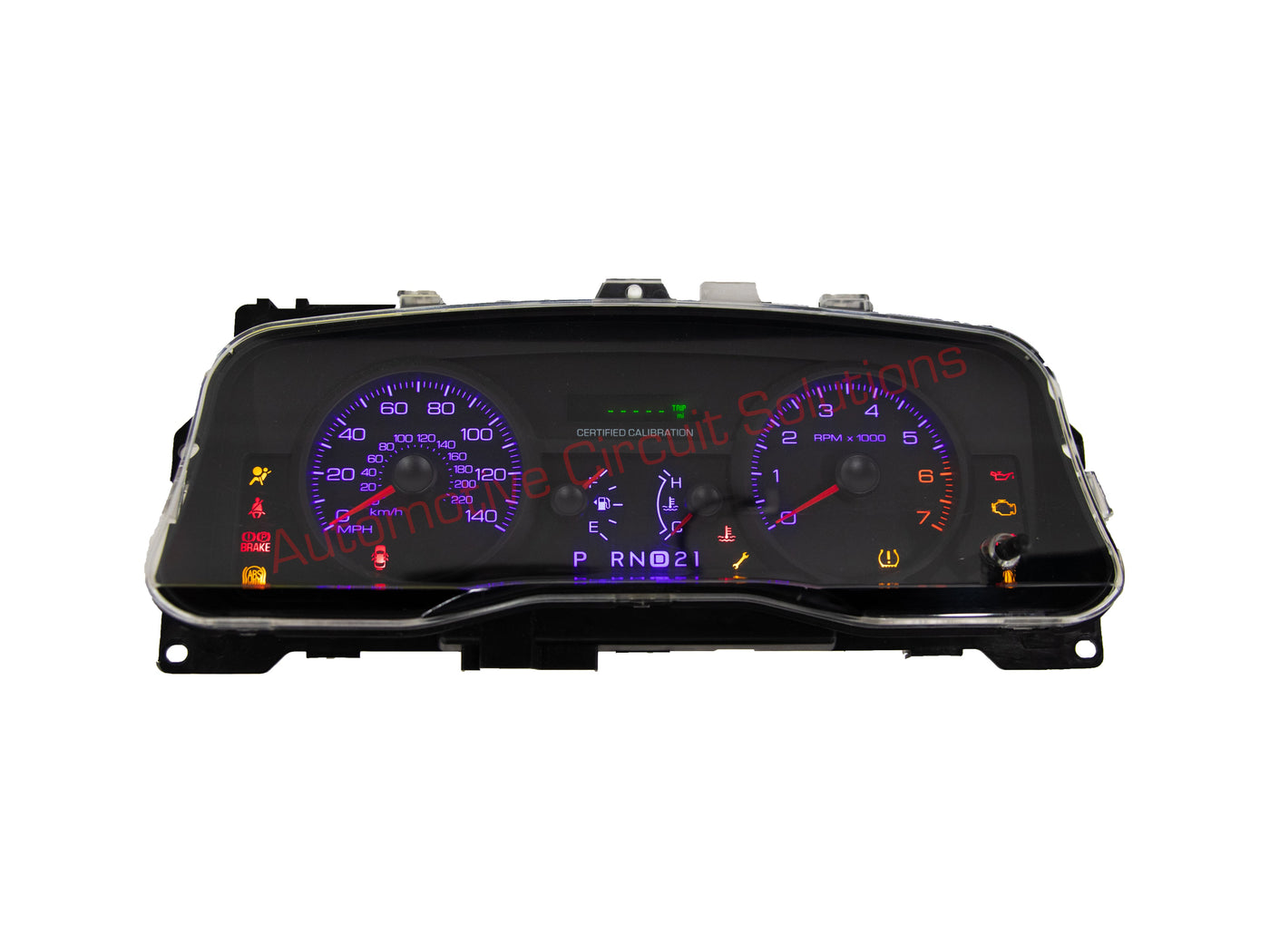 06-11 Ford Crown Victoria Gauge Cluster Mail-in Repair Service Cluster Repair Service Automotive Circuit Solutions Purple 