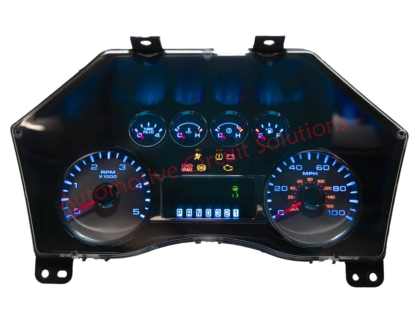 08-10 Ford Superduty Instrument Cluster Speedometer Repair Service Cluster Repair Service Automotive Circuit Solutions Blue LEDs 