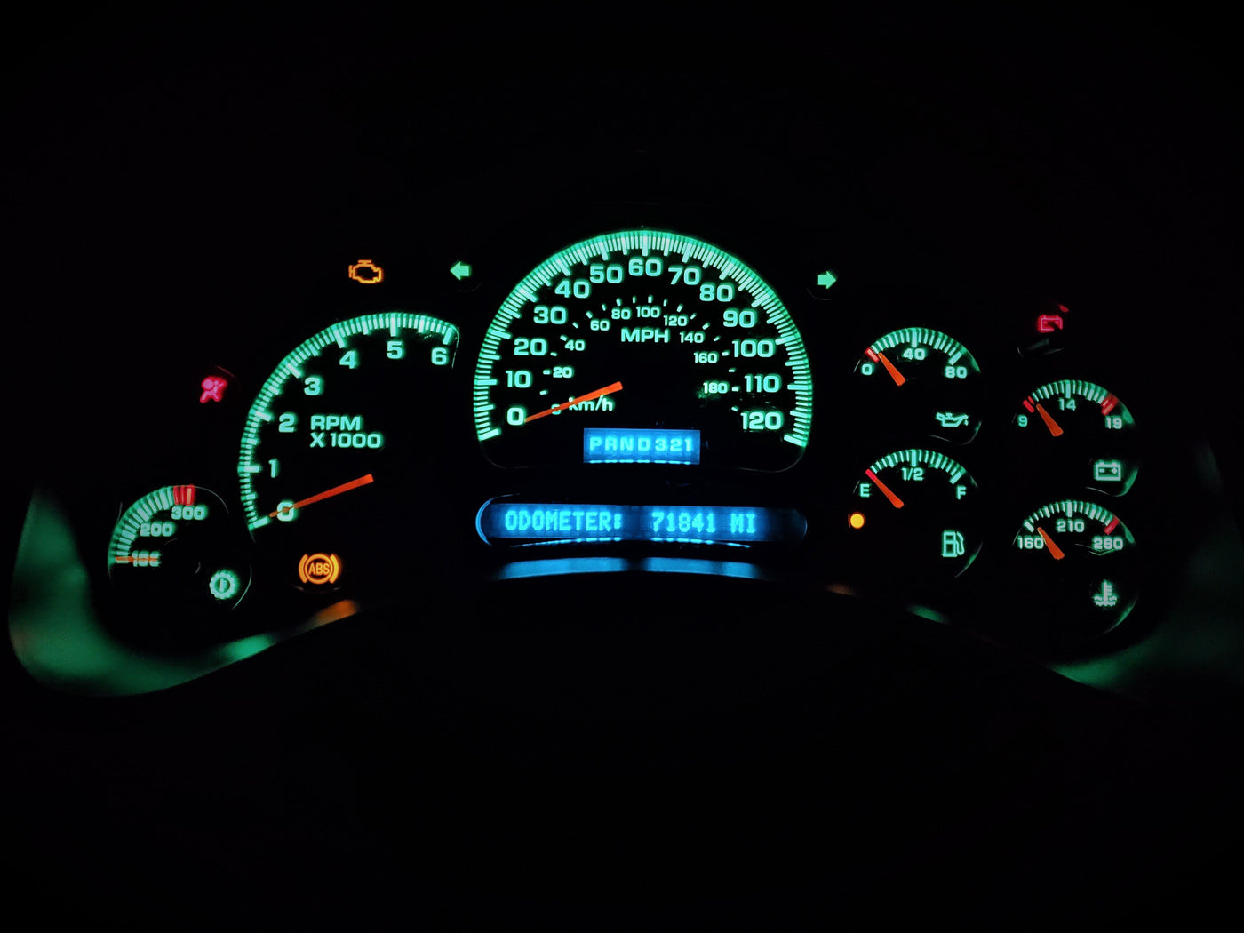 2003-2007 Chevy Silverado Avalanche Suburban Tahoe Instrument Gauge Cluster Repair Service Cluster Repair Service Automotive Circuit Solutions Green LEDs 