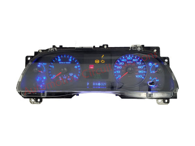 2005-2007 Ford Superduty Instrument Cluster Speedometer Repair Service Cluster Repair Service Automotive Circuit Solutions Blue LEDs 