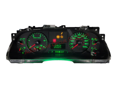 2005-2007 Ford Superduty Instrument Cluster Speedometer Repair Service Cluster Repair Service Automotive Circuit Solutions Green LEDs 