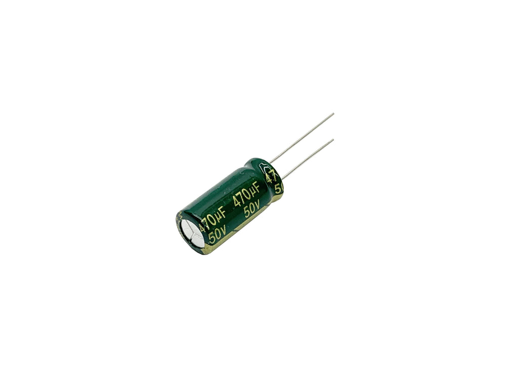 10-Pack 50V 470uF Aluminum Electrolytic Capacitors - 10x16mm, 105°C, For Electronics Repair