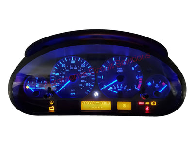 BMW E46 Instrument Gauge Cluster Repair Service Cluster Repair Service Automotive Circuit Solutions Blue 