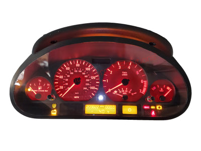 BMW E46 Instrument Gauge Cluster Repair Service Cluster Repair Service Automotive Circuit Solutions Red 