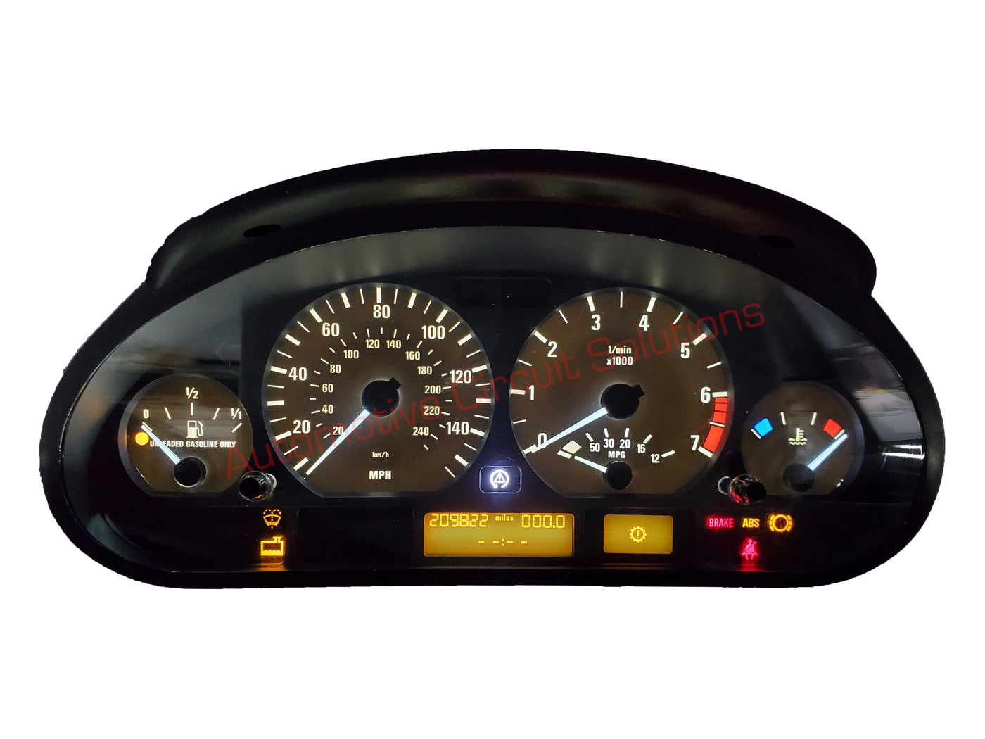 BMW E46 Instrument Gauge Cluster Repair Service Cluster Repair Service Automotive Circuit Solutions White 